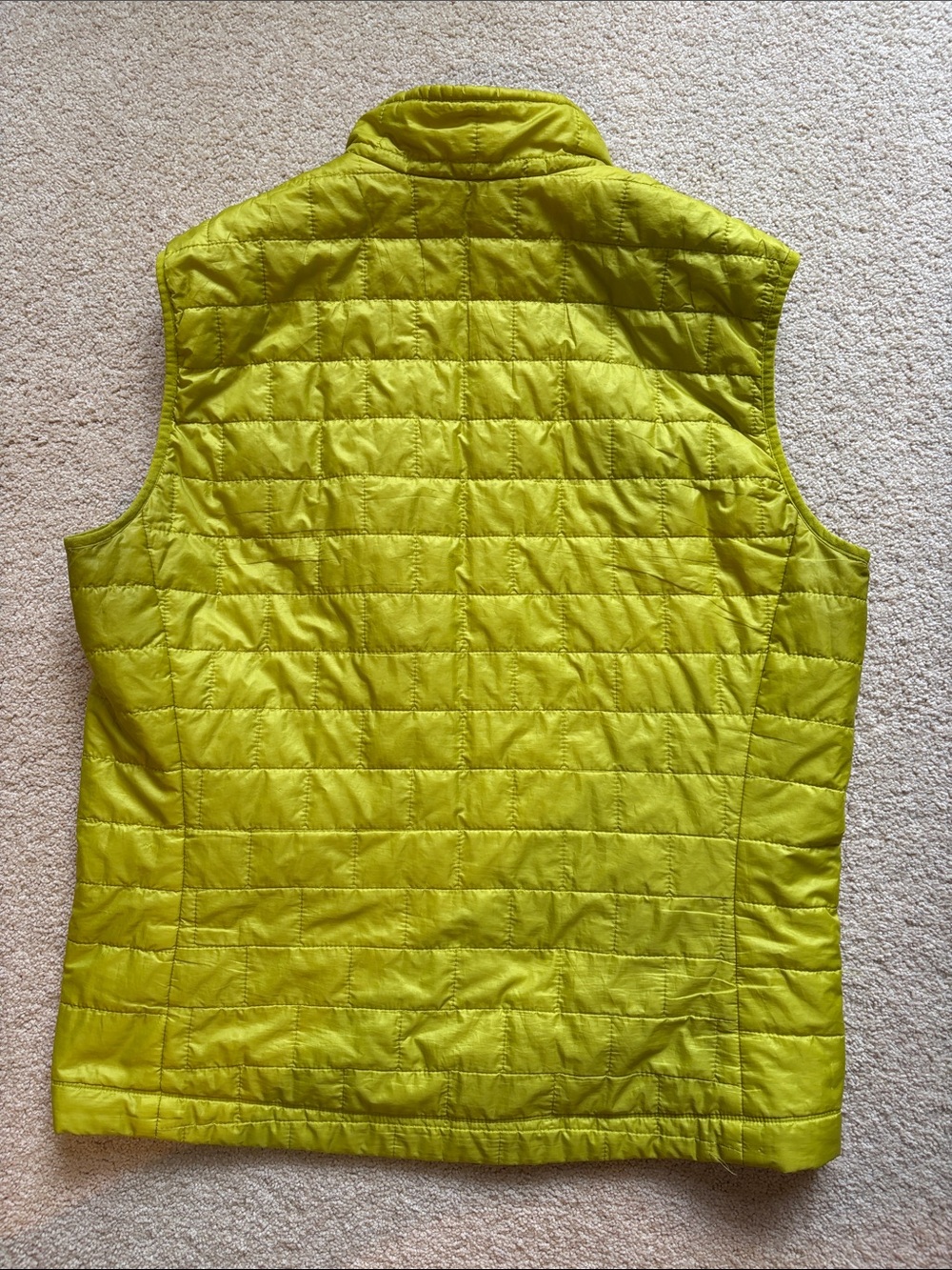 Patagonia Nano Puff Vest Lime neon Green men’s large - Picture 5 of 9